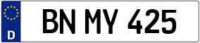 Trailer License Plate